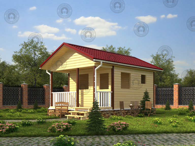 баня с крыльцом под ключ