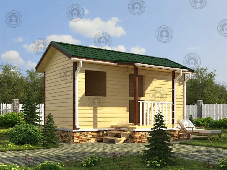 баня из бруса 6*3 без отделки