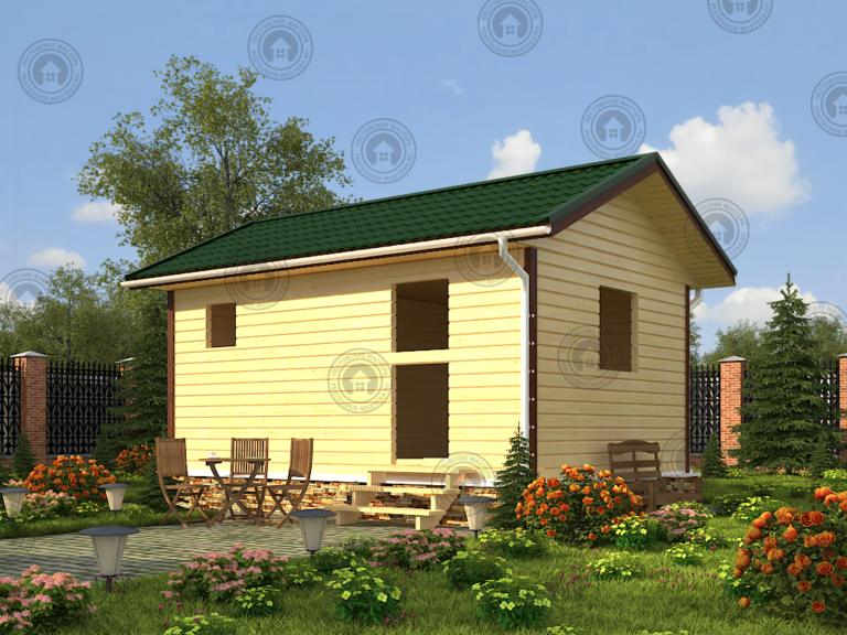 баня 6*4 без отделки