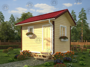 баня из бруса 4*3