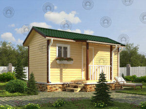 баня из бруса 6*3 под ключ