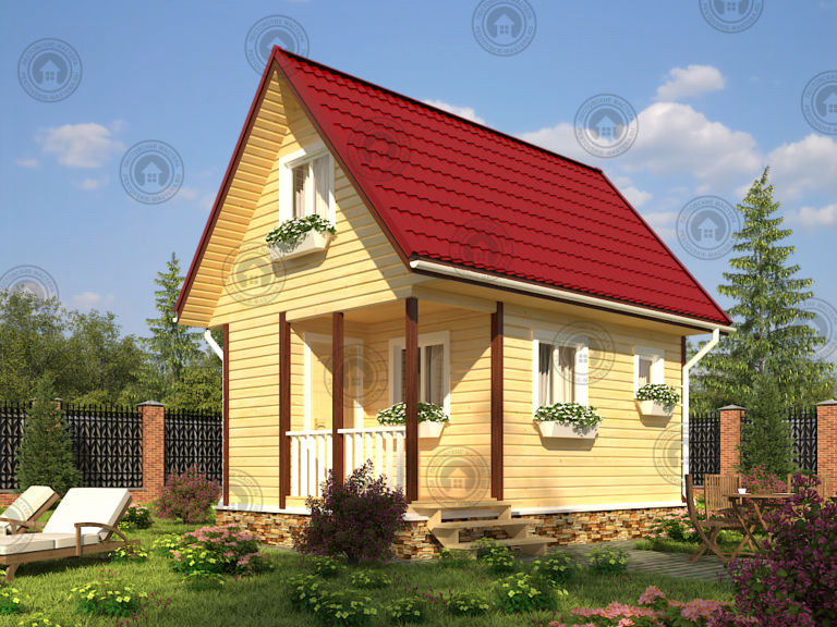 баня 6*4 под ключ