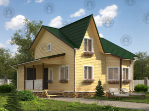 двухэтажный загородный дом