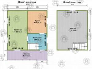 план дом с крыльцом под ключ